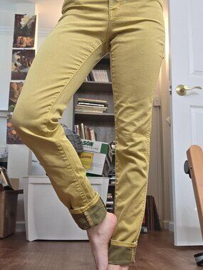 Neuw Yellow High Waist Skinny Jeans